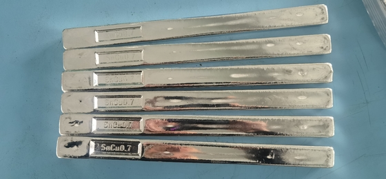 63A Teneke 13mm Kurşunlu Lehim Çubuğu Düşük Erime Lehim Çubuğu Yüksek Kaynaklanabilirlik